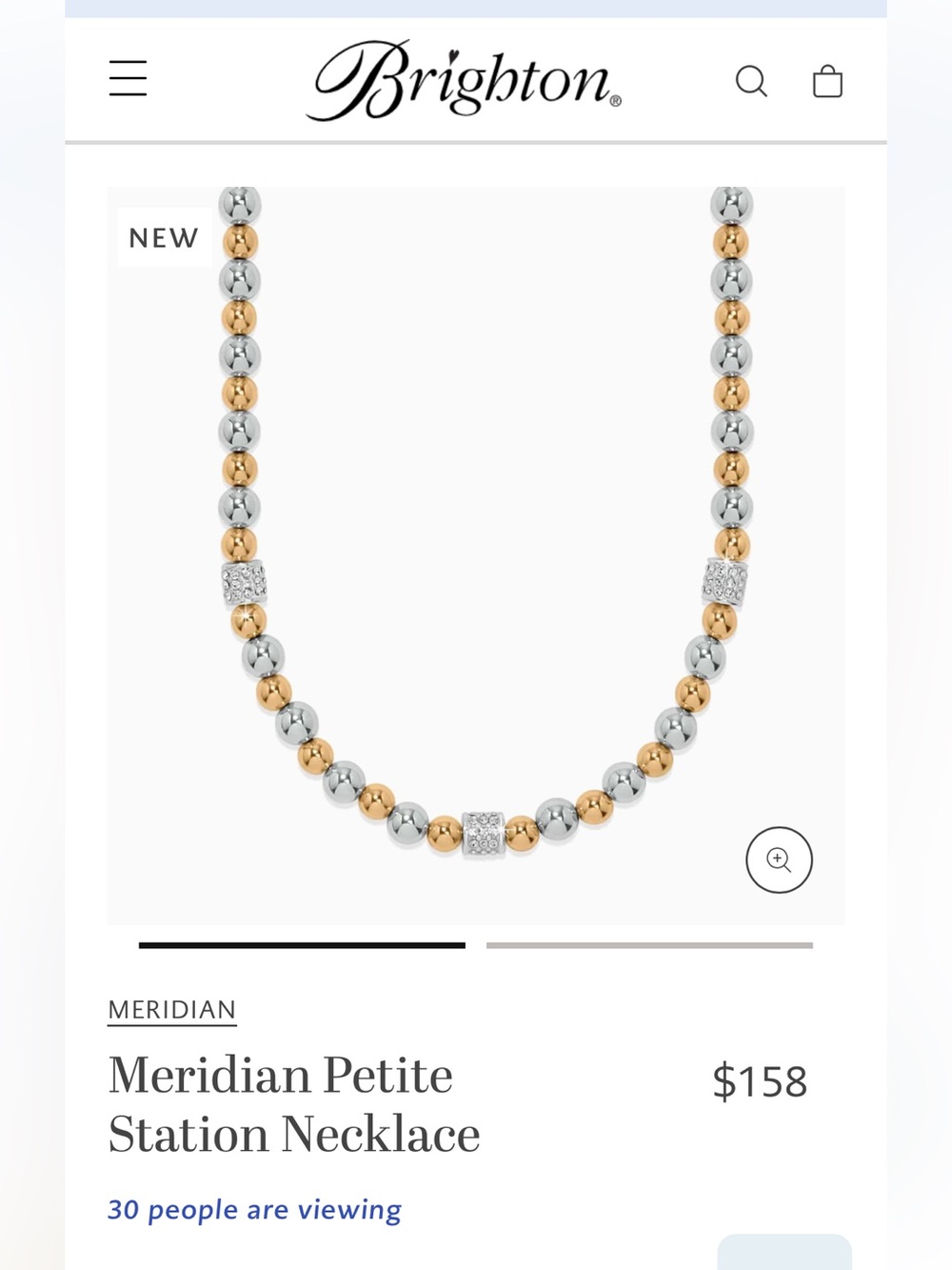 Brighton Meridian Petite Station Necklace